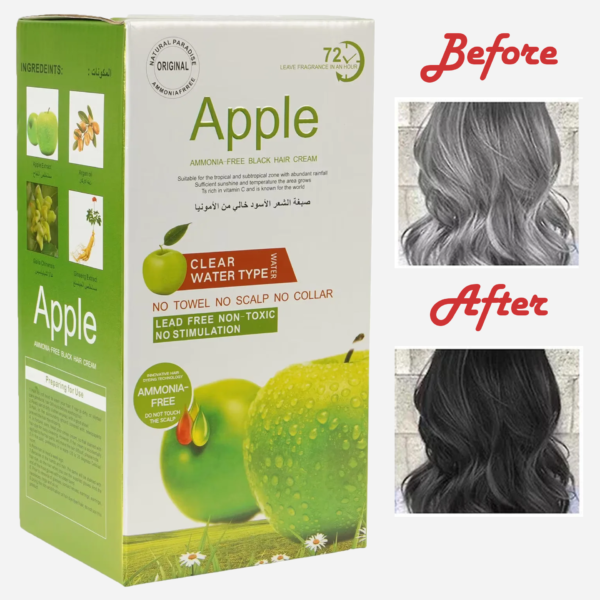 96% Chemical Free Original Hair Dye Apple Cream
